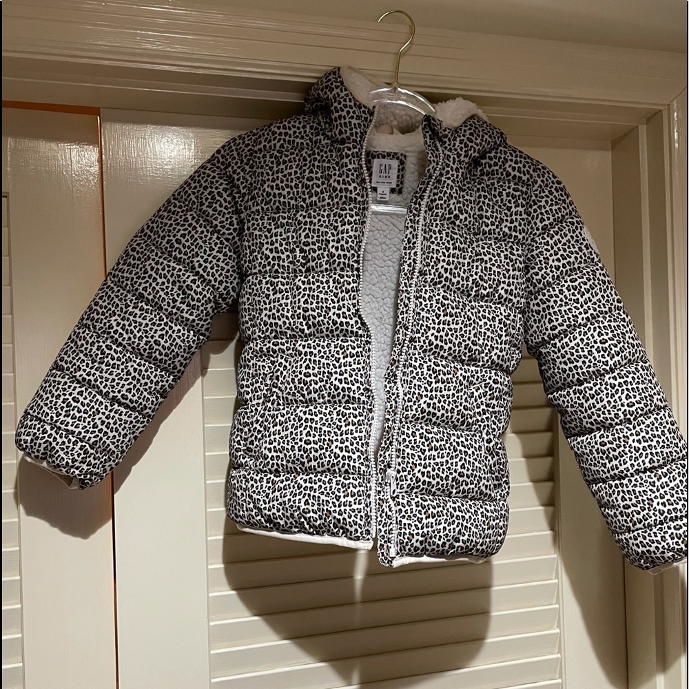 GAP Kids Black and White Puffer Jacket